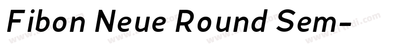 Fibon Neue Round Sem字体转换